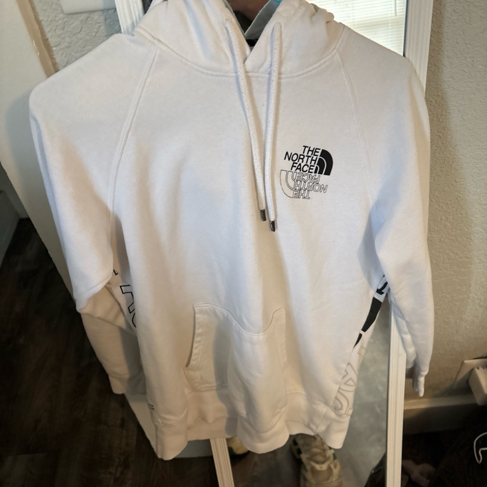 The North Face White Sweater with Embroidered Logo
